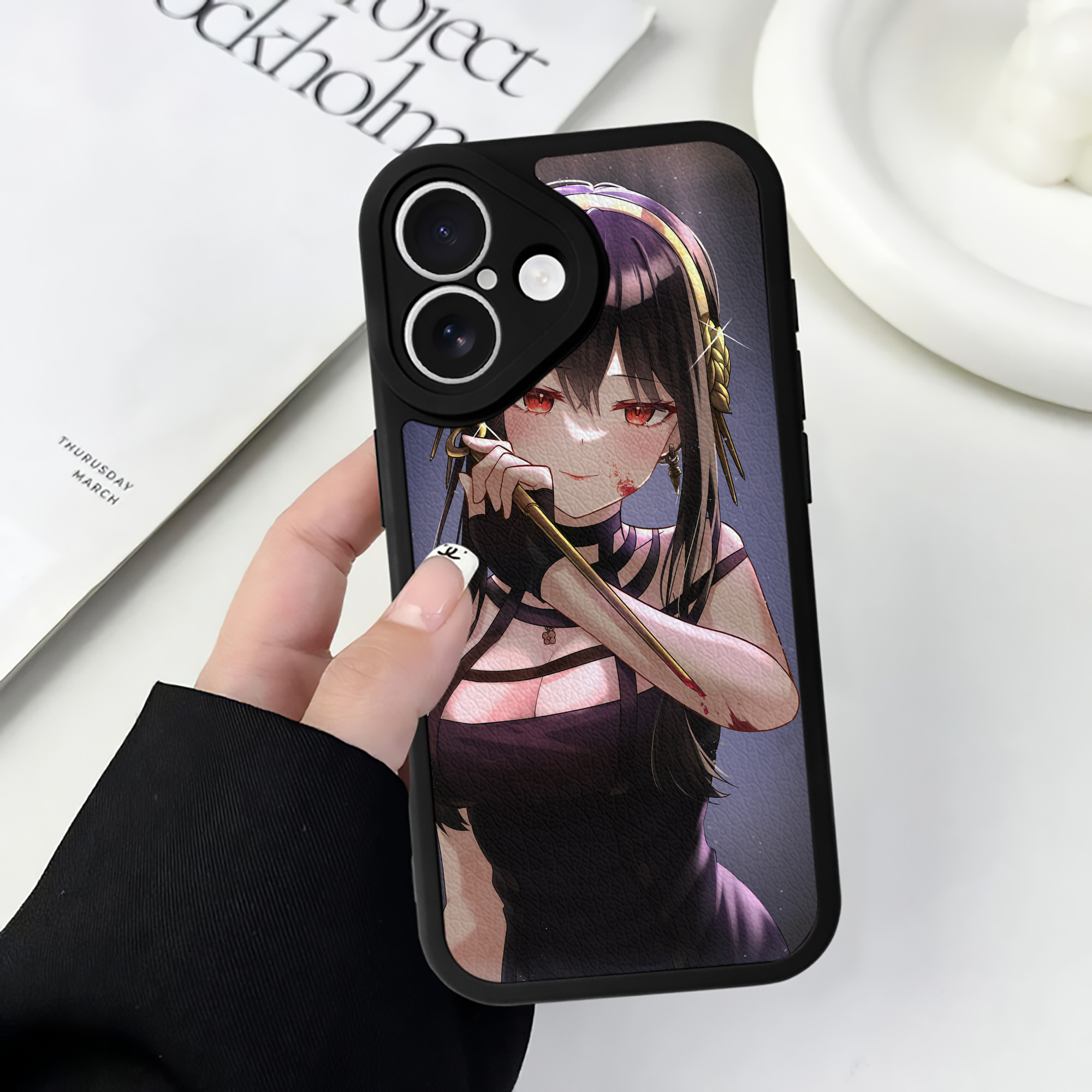 （画像用） SPY×FAMILY间谍家家酒 【iPhone 16シリーズ対応】シリコンスマホケース（レザー調） 材質：シリコン